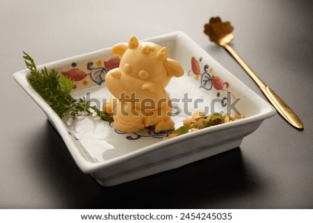 Cartoon shaped Japanese desserts，japan style