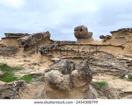 Sandstone erosion texture for background Royalty-Free Stock Photo #2454308799