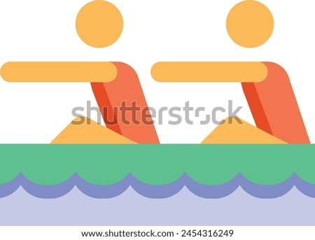 rowing illustration design, art and creativity