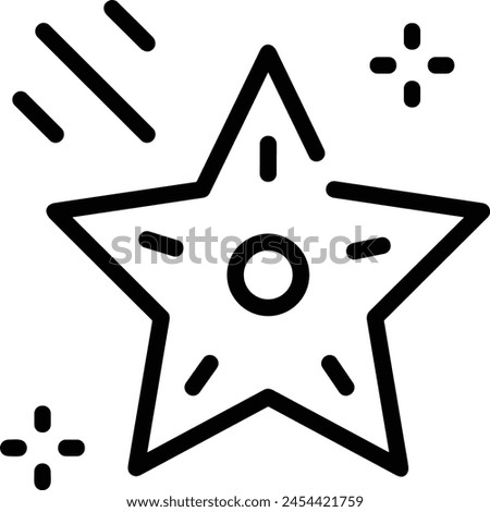 Star icon symbol vector image illustration