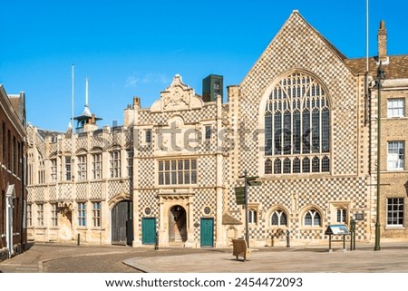 Saturday Market Place with Trinity Guildhall and Town Hall, King's Lynn, Norfolk, East Anglia, England, United Kingdom, Europe Royalty-Free Stock Photo #2454472093