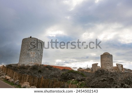Bonifacio town, medieval citadel in Corsica Island, France