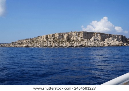 The view onto the St.Paul island near Malta