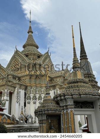 Thai tourists attracted temple in Bangkok.