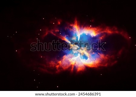 A galaxy that looks like an eye. Elements of this image furnished by NASA. High quality photo