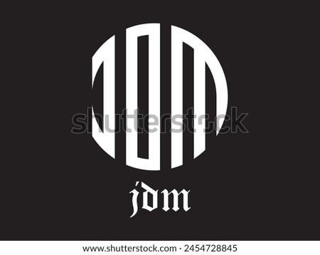 Letter j, d and m logo vector illustration. Creative logo for business, luxury, alphabet A-Z, premium logo. Can use for logo, infographic, banner, poster, web design. Isolated for graphic design. Royalty-Free Stock Photo #2454728845