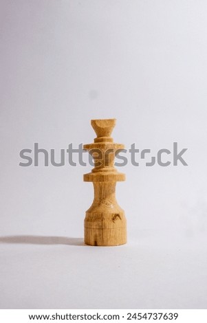 A whiet chess minister with a white background