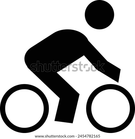 cyclist icon for web eps 10 