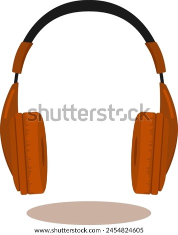 Headphone vector design chocolate color