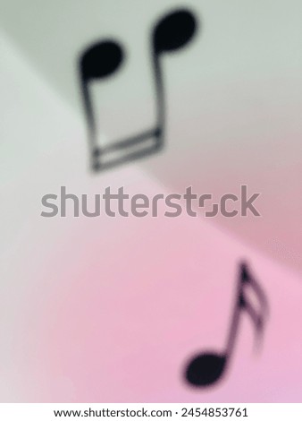 Abstract blurred background texture, musical notes.