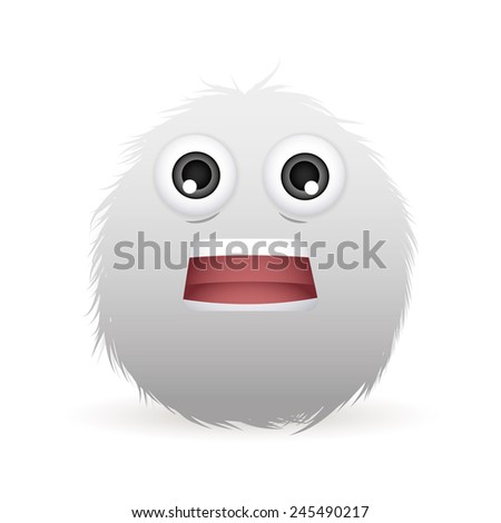 abstract expression face on a white background