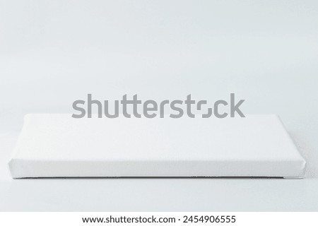 White podium empty stage on grey studio background