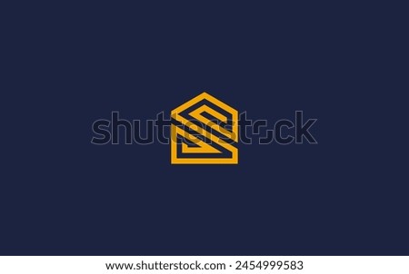 letter s with house logo icon design vector design template inspiration