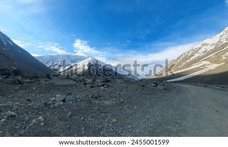 Lahaul Spiti, Himachal Pradesh, Beautiful mountains, Snow, beautiful journey  Royalty-Free Stock Photo #2455001599