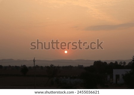 Village Sunset Pictures , At evening there is very beautiful sunset as you looking in picture.