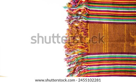 Woven textured handmade fabric background, indonesia heritage textile, traditional southeast asia pattern