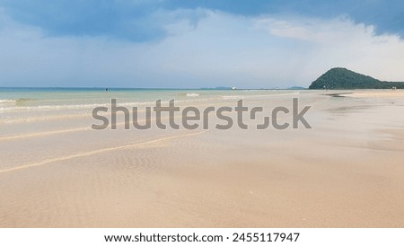 "Thung Wua Laen Beach", a popular tourist attraction in Chumphon Province, Thailand.
