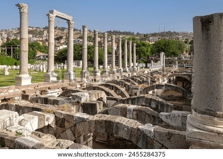 View from the ancient city of Smyrna Agora