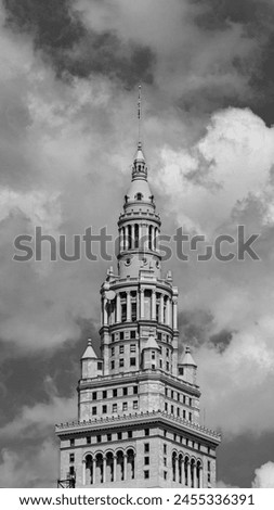 Terminal Tower Cleveland, Ohio clouds