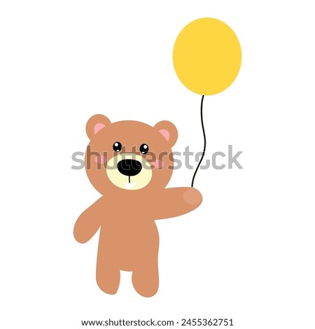 happy baby brown bear expression design