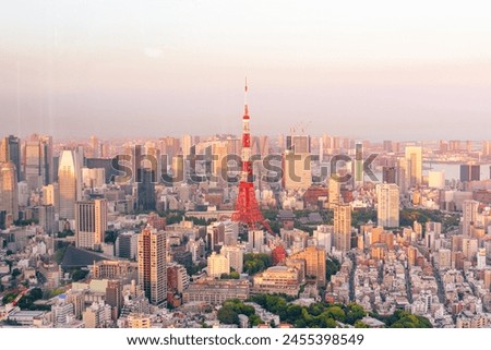 The most beautiful Viewpoint Tokyo tower in tokyo city ,japan.	
