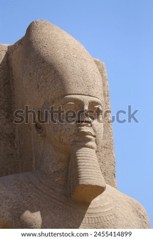 Memphis, Narmer, Statue of Ramses II, Colossus of Ramses II, Cairo, El Cayro, Egypt, pharaoh, Pharaohs, Archaeology, necropolis, Egyptology Royalty-Free Stock Photo #2455414899