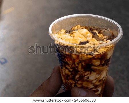 Taho is a Philippine snack food made of fresh soft tofu
