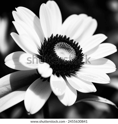 This is a sunflower black and white picture.