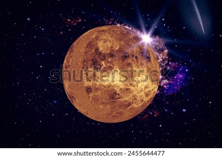 Venus. Planet of the solar system. The elements of this image furnished by NASA.

