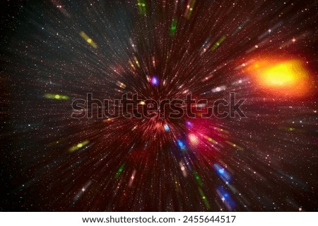 Colorful lights. Splash.  The elements of this image furnished by NASA.


