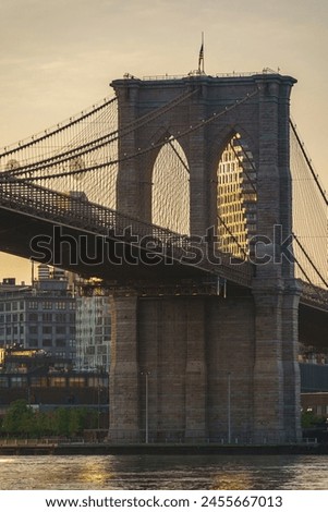 The Brooklyn Bridge at sunrise