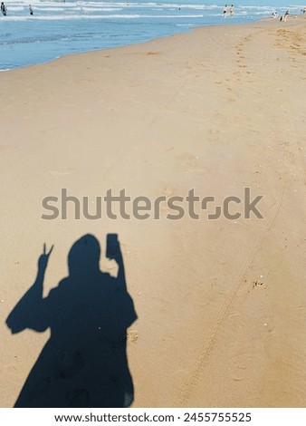 This is the picture of the girl on the beach.