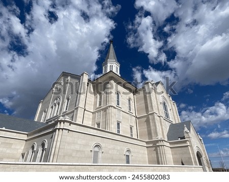 The terrific Taylorsville Temple today Royalty-Free Stock Photo #2455802083