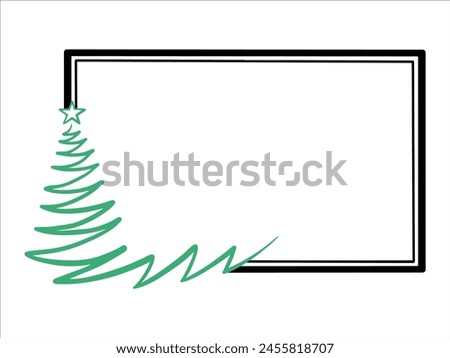 Frame Background Christmas Tree Illustration