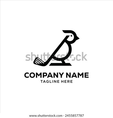 creative Golf Bird Logo Design, design inspiration, vector