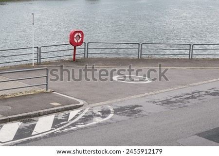 no parking sign on the ferry ramp