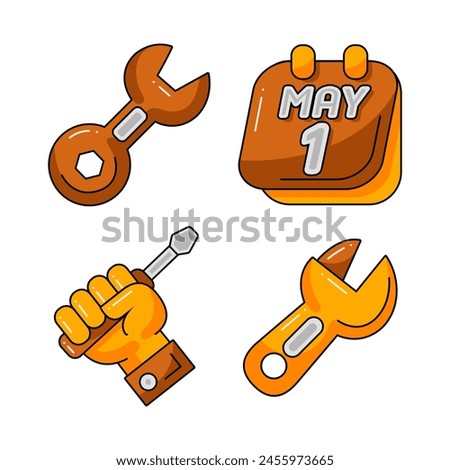 Labor Day Element Vector Illustration