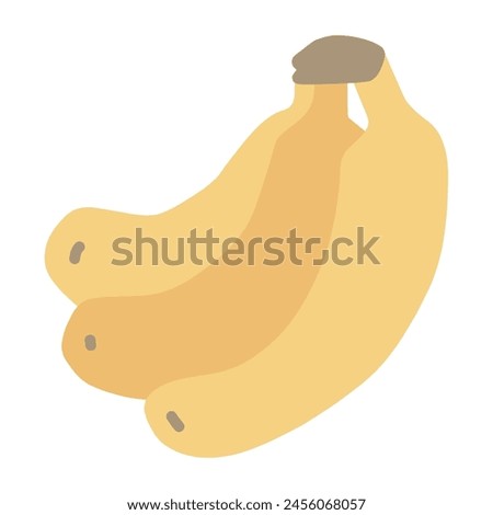Clip art of deformed cute banana