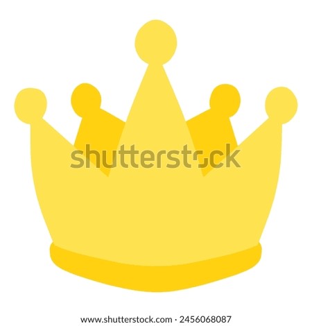 Clip art of cute crown for ranking material etc.
