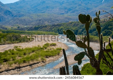 Landscape photography on the Chicamocha River along with the livestock fair