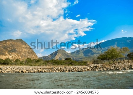 Landscape photography on the Chicamocha River along with the livestock fair