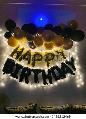 This is the picture of decor of happy birthday.