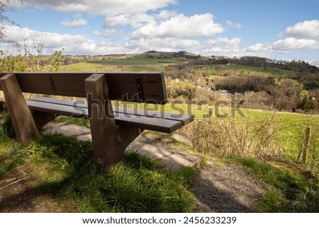 The Cateran Trail is a 103 km circular long-distance walking route in central Scotland. UK. The trail has no official beginning or end and can be joined at any stage. Perth, Kinross Countryside Trust  Royalty-Free Stock Photo #2456233239