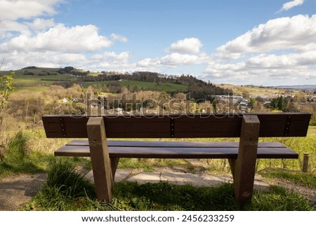 The Cateran Trail is a 103 km circular long-distance walking route in central Scotland. UK. The trail has no official beginning or end and can be joined at any stage. Perth, Kinross Countryside Trust  Royalty-Free Stock Photo #2456233259