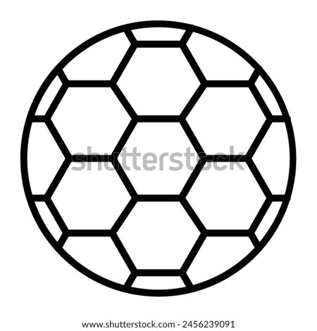Football Vector Line Icon Design