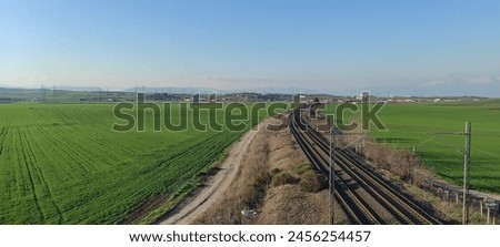 Railroads in a Greek village 