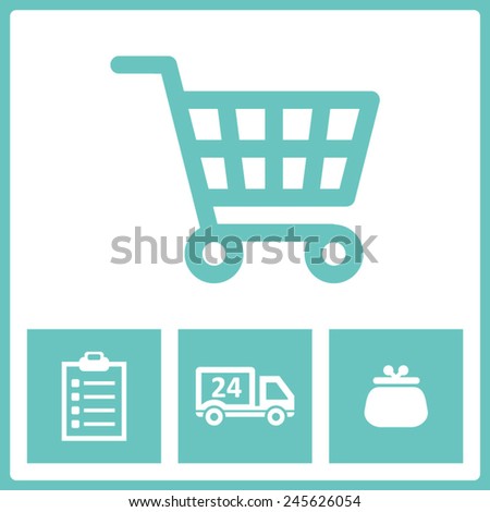 Purchase icons Royalty-Free Stock Photo #245626054
