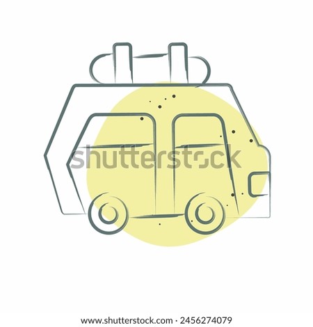 Icon Car Rent. related to Hotel Service symbol. Color Spot Style. simple design illustration