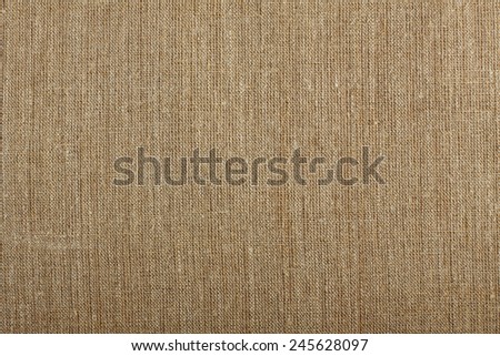 Closeup of brown textured surface, burlap texture background