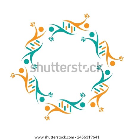 People And DNA Logo Design